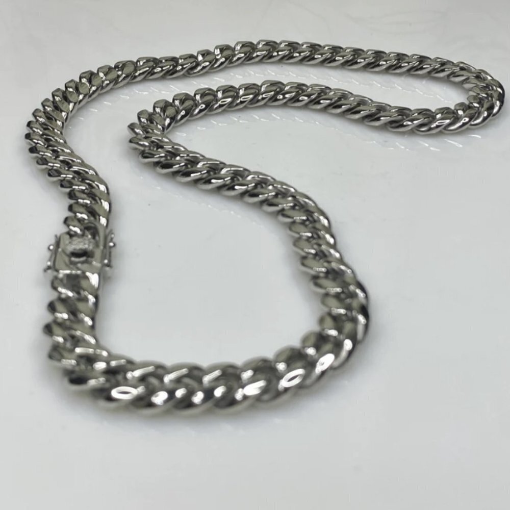 Miami Cuban Curb Link Chain Necklace 316L Stainless Steel